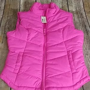 Aeropostale Pink Puffy vest Size small